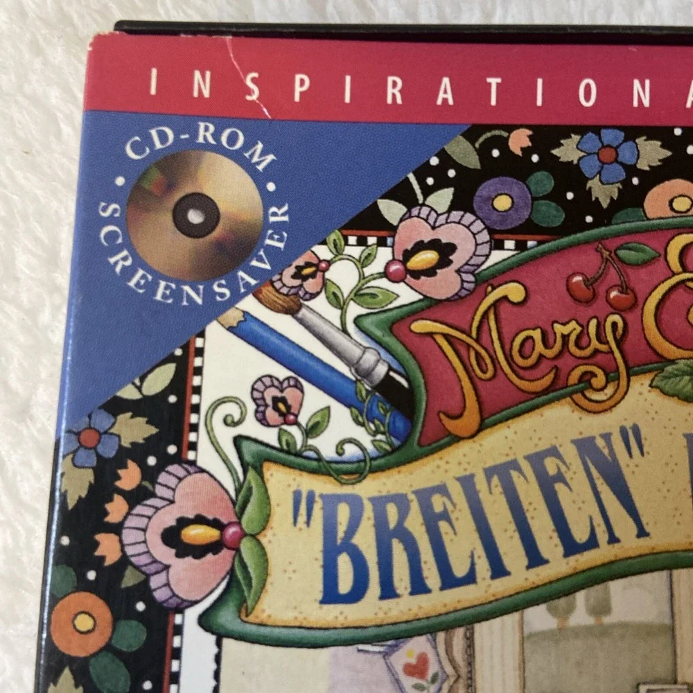 Mary Englebreit CD Rom Computer Screen Saver Breiten Up‎ Your Day 2000 Rare Art